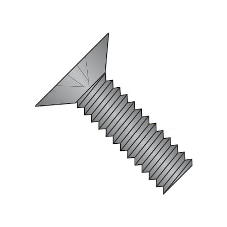 Newport Fasteners 1/4"-28 x 1-5/8 in Phillips Flat Machine Screw, Plain Steel, 1000 PK 148720